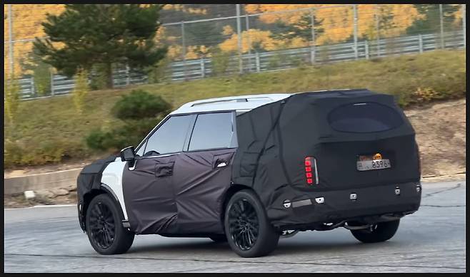 현대차 '팰리세이드 풀체인지' 테스트카 (출처 : 오토스파이넷)