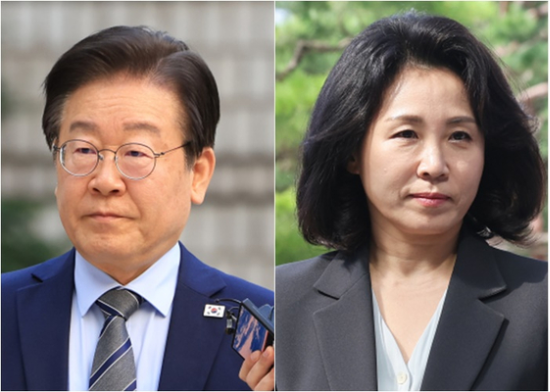 이재명(왼) 김혜경(오) (연합뉴스)