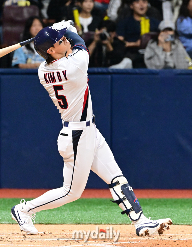 2024 세계야구소프트볼연맹(WBSC) 프리미어12 대표팀 김도영./마이데일리