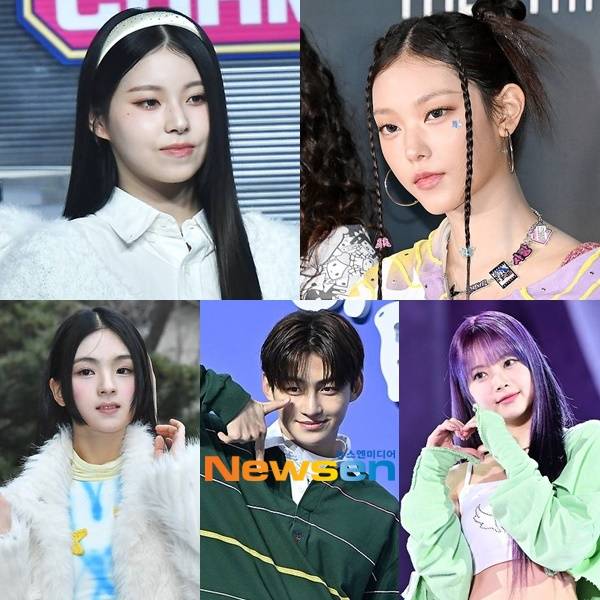 왼쪽 위부터 시계방향으로 규진 해린 홍은채 지훈 규빈/뉴스엔DB