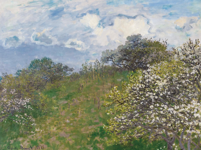 Monet, Claude, The spring, oil on canvas, 1875, Johannesburg Art Gallery, Republic of South Africa