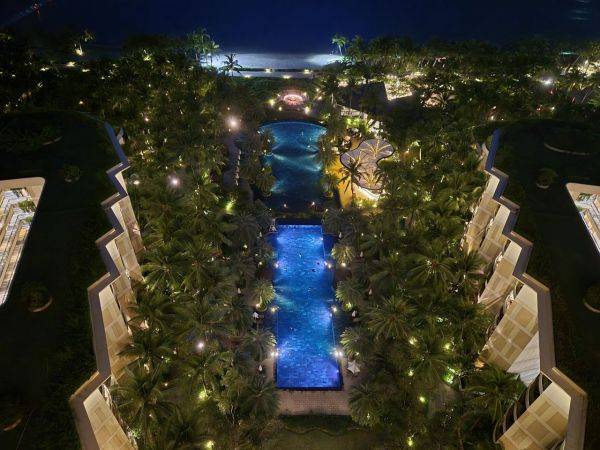 인터컨티넨탈 푸꾸옥 롱비치 잉크360바에서 바라본 호텔 모습, 이민지 기자.