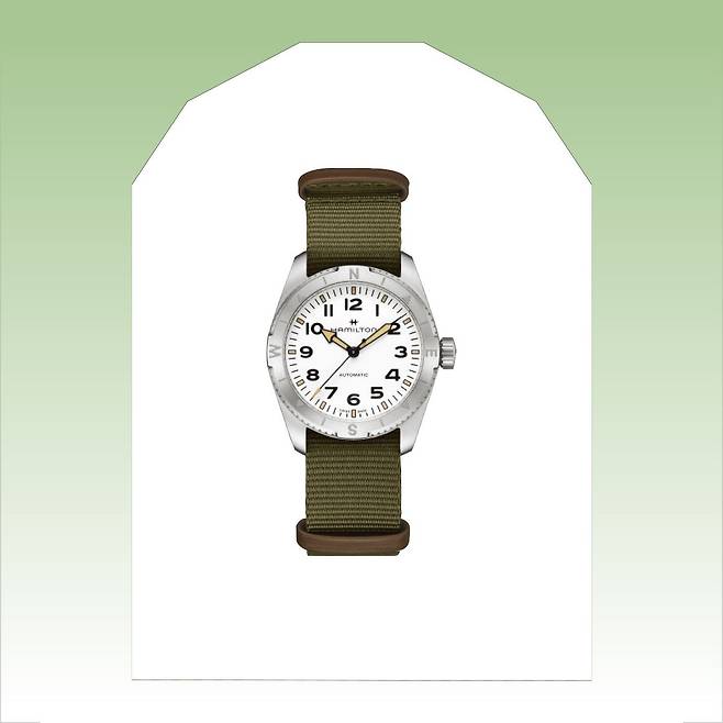 나토스트랩 워치 1백41만원 Hamilton.