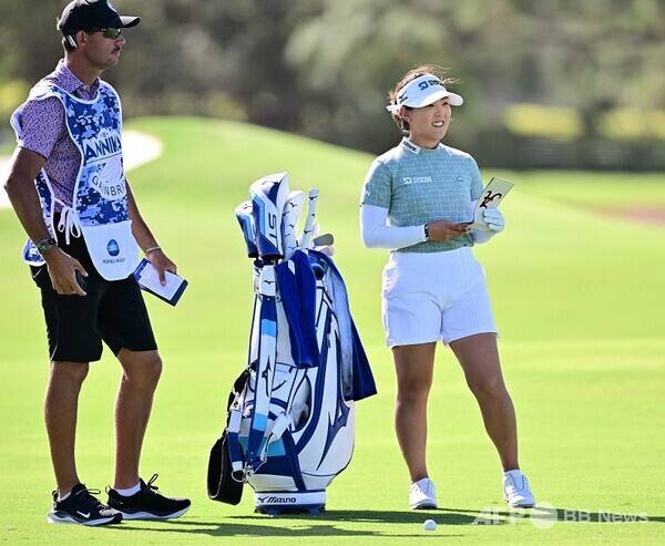 2024년 미국여자프로골프(LPGA) 투어 '더 안니카 드리븐 바이 게인브리지 앳 펠리컨'에 출전한 전지원 프로가 1라운드에서 홀인원을 기록했다. 사진은 첫날 경기하는 모습이다. 사진제공=ⓒAFPBBNews = News1