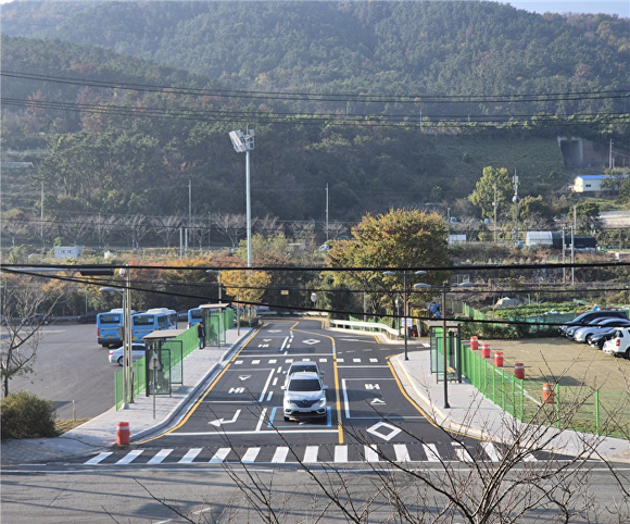 동부산 시내버스 공영차고지 환승시설 전경. [사진=부산광역시]