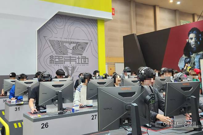 부산 벡스코 지스타 2024의 그리프라인 부스. [이영기 기자/20ki@]