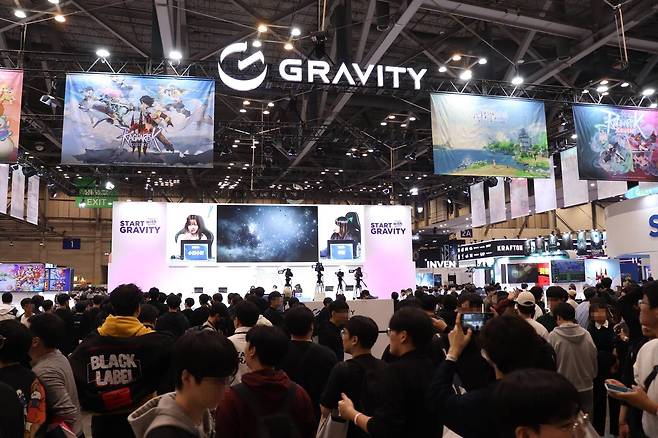 17개의 신작 폭탄을 퍼부은 그라비티 부스