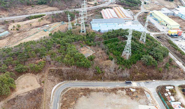 부산 기장군 장안읍 산업폐기물 매립장 신설 후보지 전경.  국제신문 DB