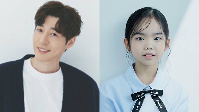 배우 서지석(왼쪽)과 아역배우 오은서