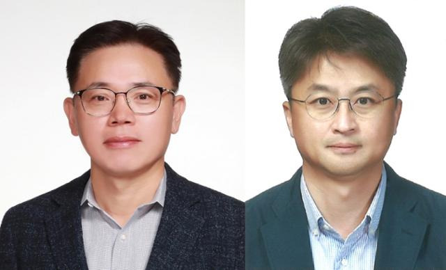 부사장으로 승진한 LG화학 김동춘(왼쪽 사진) 전무와 장기룡 전무. LG화학 제공