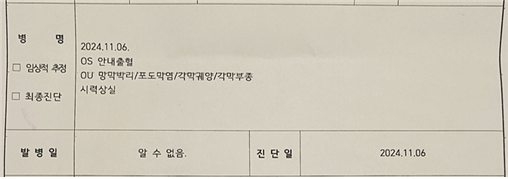 검사결과지.png 백내장 수술 후 실명, 방치해놓고 적반하장인 동물병원