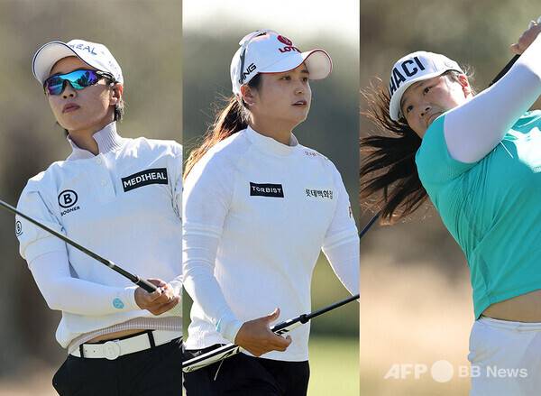 미국여자프로골프(LPGA) 투어 2024시즌 최종전 CME그룹 투어 챔피언십에 출전한 안나린, 최혜진 프로, 엔젤 인이 2라운드에서 경기하는 모습이다. 사진제공=ⓒAFPBBNews = News1