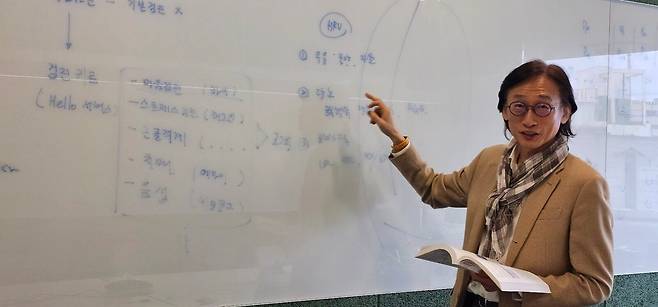 21일 서울 종로구 하이 본사에서 만난 김진우 대표는 “한국은 디지털치료제를 개발, 상용화하기에 좋은 환경”이라며 “우수한 정보통신(IT)기술과 헬스 기술을 갖추고 있기 때문”이라고 설명했다./이정아 기자