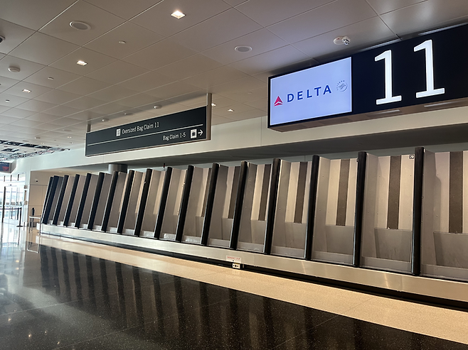 스키어와 스노보더를 위해 특별히 설계된 솔트레이크시티 국제공항의 수하물 시스템. [사진=안서진 기자]