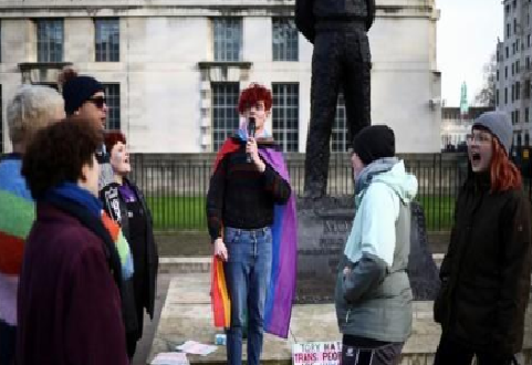 영국 트랜스젠더 권리 옹호 시위/사진= 로이터 연합뉴스
