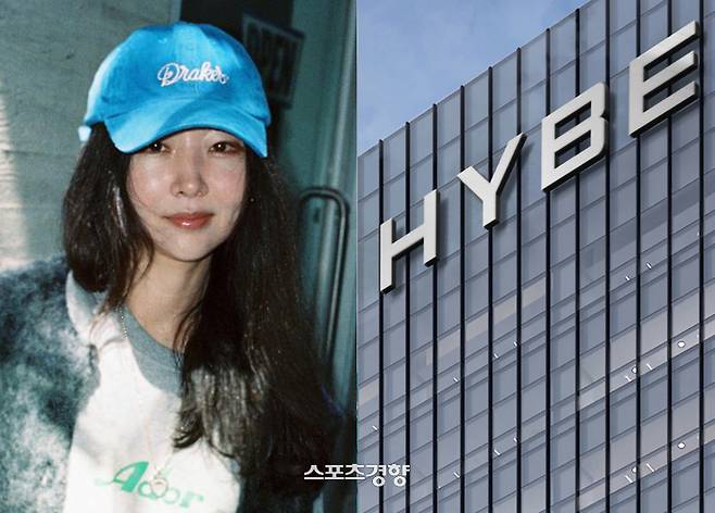 민희진 전 어도어 대표(왼쪽)과 서울 용산구에 위치한 하이브 사옥. 경향신문 자료사진