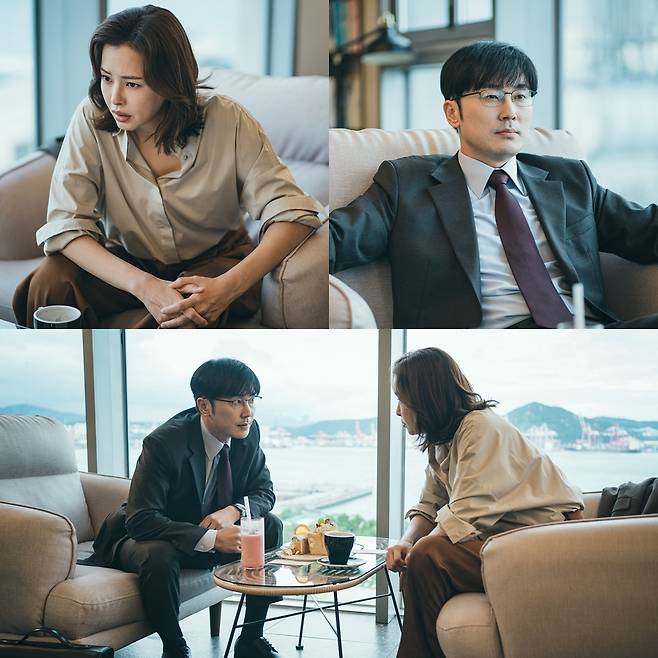 이하늬, 서현우와 은밀한 독대 현장 '음흉 미소'…마약 커넥션 힌트 얻나 (열혈사제2)