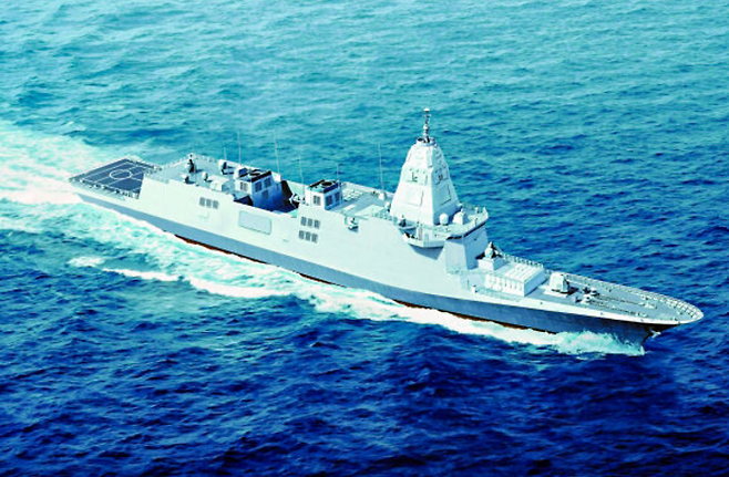 한국형 차기구축함(KDDX) 조감도. HD현대중공업&nbsp;