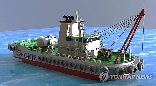 암모니아 혼소 연료추진시스템 실증선박     (창원=연합뉴스) 사진은 암모니아 혼소 연료추진시스템 실증선박 예상도. [경남도 제공. 재판매 및 DB 금지]