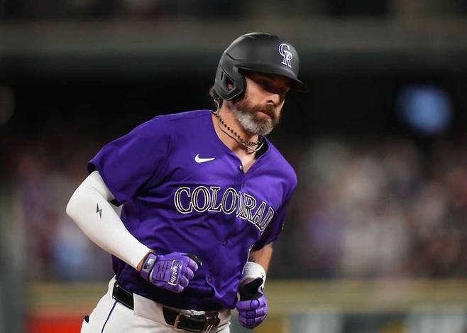 (메이저리그 콜로라도 시절의 외야수 제이크 케이브)