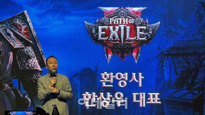 29일 서울 성동구에서 열린 간담회에서 한상우 카카오게임즈 대표가 말하고 있다(사진=카카오게임즈)