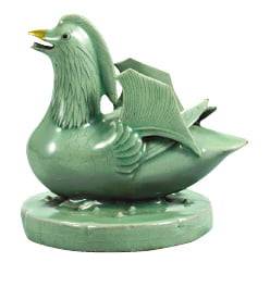 청자 원앙 모양 향로 뚜껑