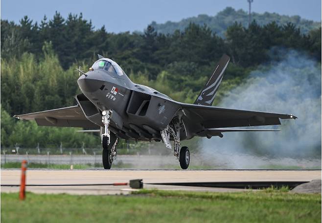 한국의 신형 전투기 KF-21. [KAI]