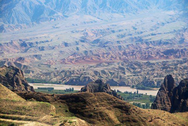 황화석림 전망대에서 바라본 황하. ⓒ최종명