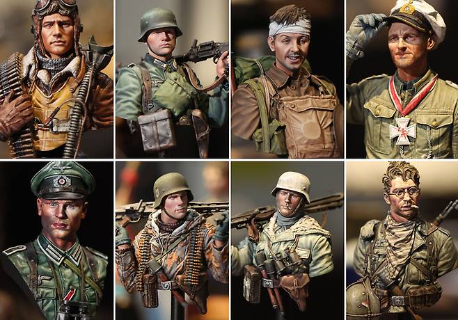 B-24 Gunner, MG34 Gunner, 승리를 위한 후퇴, U-552 Commander ERICH TOFF, German 6th Army, MG42 Gunner, , MG42 Gunner(2) , Wehrmacht NCO (왼쪽위부터 시계방향)