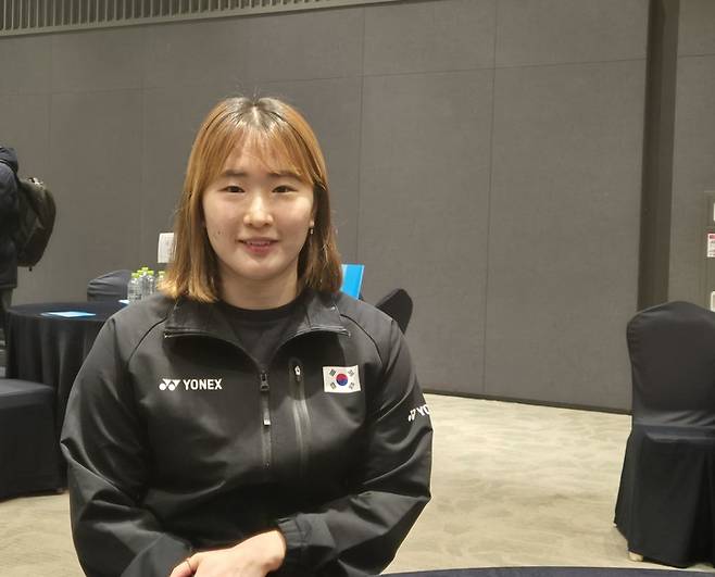 포상식에 참석한 배드민턴 정나은