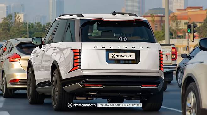 현대차 '팰리세이드 풀체인지' 예상도 (출처 : 뉴욕맘모스)