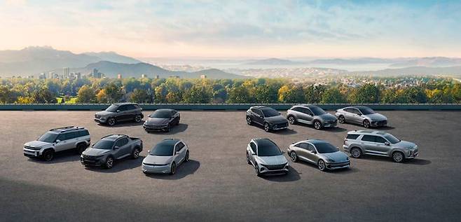 현대자동차의 미국 판매 라인업. ⓒ현대자동차