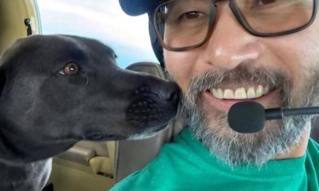 11월24일(현지시각) 미국에서 유기견 구조 비행을 하던 중 추락해 숨진 김석씨. 동물 구조 단체 ‘파일럿 앤드 퍼스’ 인스타그램 갈무리