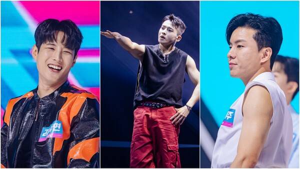 ▲ 3일 방송되는 '현역가왕2'에서 '트로트 퍼포머'로 주목받는 김중연, 성리, 나태주(왼쪽부터). 제공|크레아 스튜디오