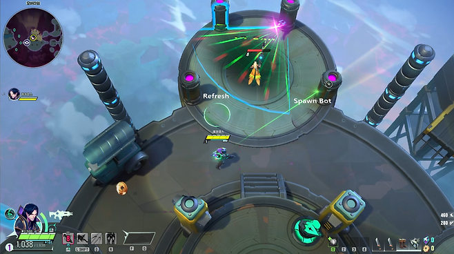 - 벽에 붙은 스파이크 수류탄을 주의