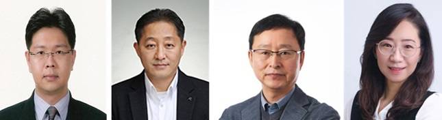 (왼쪽부터) 김성준, 김영래, 장병윤, 조혜정 신임 부사장 /자료=삼성물산 건설부문