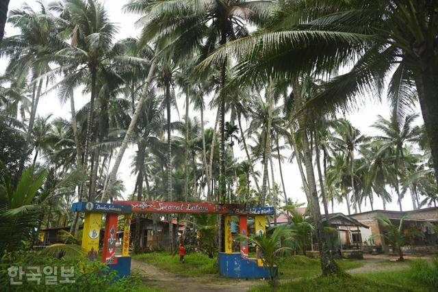 야자수 숲속에 동화처럼 자리 잡은 발레발레 원주민 마을.