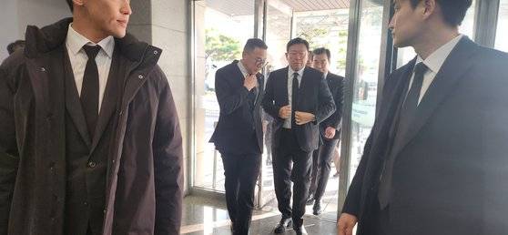 고 구위숙 여사 빈소를 찾은 신동빈 롯데그룹 회장. 사진 공동취재단