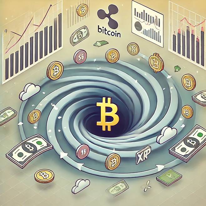 가상자산 거래를 AI가 그린 이미지 <사진=챗GPT>