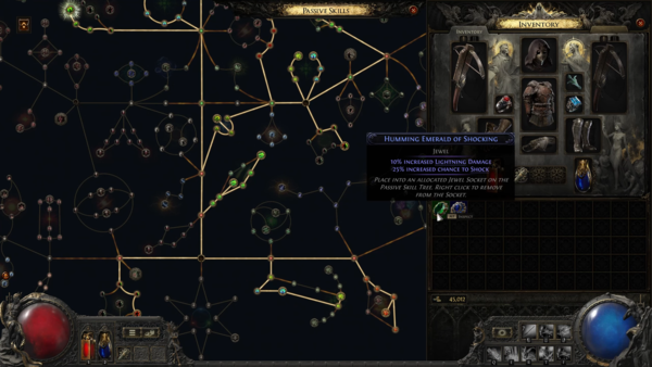 - 패시브 트리 내에 있는 소켓에 넣을 수 있는 보석을 준다