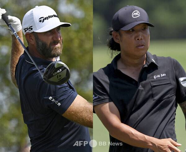 2024년 아시안프로골프투어 PIF 사우디 인터내셔널에 출전한 더스틴 존슨, 앤서니 김. 사진제공=ⓒAFPBBNews = News1