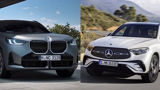 사진 : BMW 뉴 X3, 벤츠 GLC