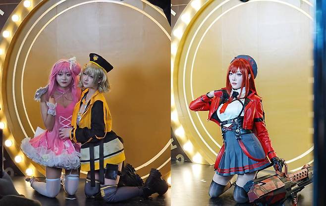 니케 코스프레존에서 활약한 코스어들