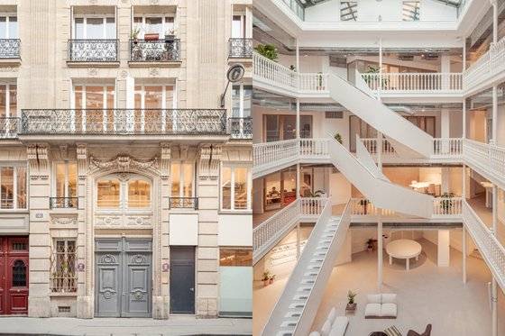 파리 본사 건물은 옛 인쇄소 건물을 프랑스 건축가 위고 아스가 리모델링했다. 사진 베자