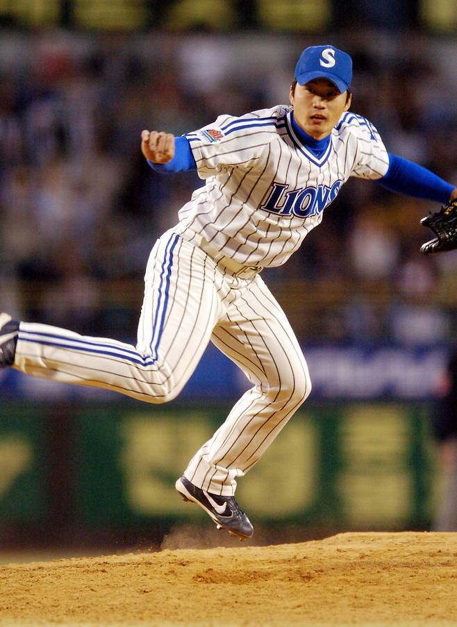 2005년 신인 시절, 삼성 라이온즈 오승환의 모습. /사진=삼성 라이온즈 제공