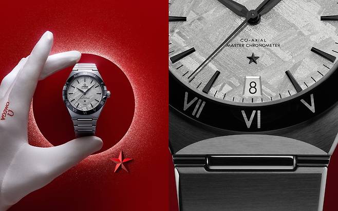 운석 다이얼을 사용한 컨스텔레이션 메테오라이트 모델. [사진 오메가]