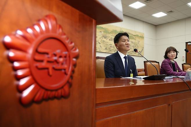 ▲ 발언하는 이윤찬 충암고 교장 [연합뉴스]&nbsp;