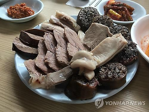 모둠 순대 연합뉴스 자료사진