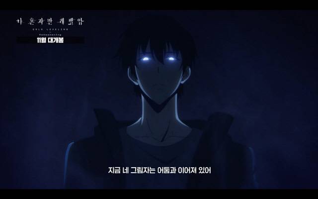 '나 혼자만 레벨업:리어웨이크닝' 스틸컷. 애니플러스 제공