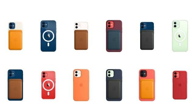 아이폰12와 애플 맥세이프 전용 케이스의 모습